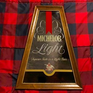 Michelob light decorative mirror-bar sign